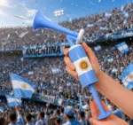 Bocina Vuvuzela Corneta Manual De Empuje Argentina Wcf-06 - Imagen 5