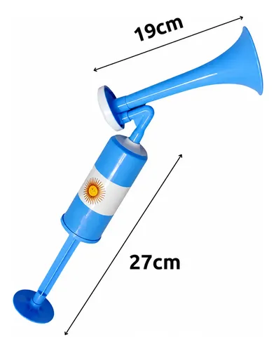 Bocina Vuvuzela Corneta Manual De Empuje Argentina Wcf-06 - Imagen 7