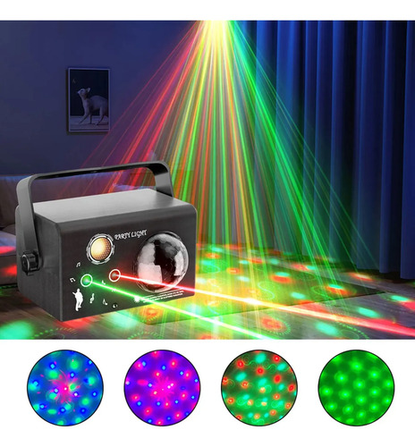 Bola Magica Luz Laser Control Remoto Audiorritmica Ems-45 - Imagen 5