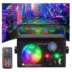 Bola mágica luz láser a control remoto audio rítmica Ems-45 - Imagen 3