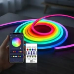 Tira de luces usb led luz neon 5 metros con control rgb-ic
