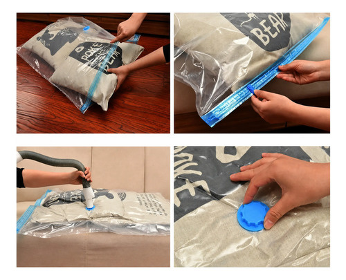 Bolsa al vacío organizadora de ropa 60 X 80 cm – imagen de uso