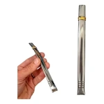 Bombilla plana acero inoxidable 01565
