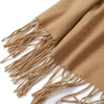 Bufandon Unisex Bufanda Grande 160x29 Cm Invierno Frio Kd35 Color Crema Diseño De La Tela Liso Talle Único - Imagen 4