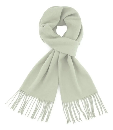 Bufandon Unisex Bufanda Grande 160x29 Cm Invierno Frio Kd35 Color Crema Diseño De La Tela Liso Talle Único - Imagen 1