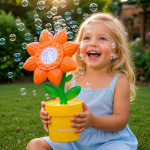 Burbujero automático flor girasol con luces infantil 24086 - Imagen 6