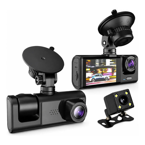 Cámara auto 3 en 1 frontal interna y retroceso full HD 91575