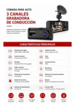 Cámara De Auto Coche Dual 1080p Ips 2 Grabación Hd Cd-y17 - Imagen 6