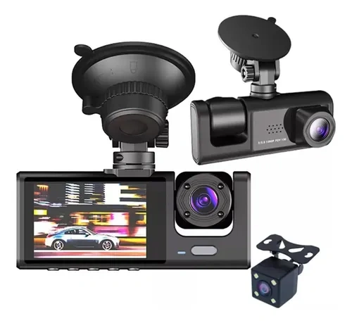Cámara auto 3 en 1 frontal interna y retroceso full HD 91575