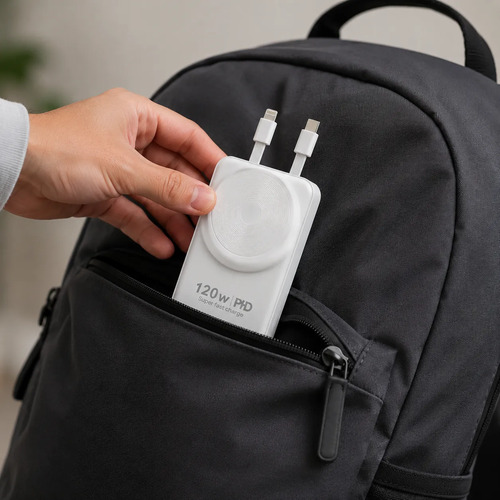 Cargador Magnetico Inalambrico Para Celular Powerbank 1063 Blanco - Imagen 4