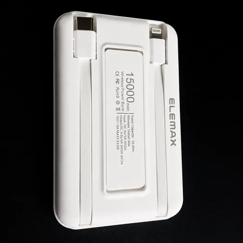 Cargador Magnetico Inalambrico Para Celular Powerbank 1063 Blanco - Imagen 5