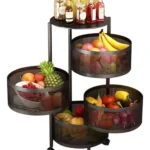 Carrito organizador de cocina con 4 estantes