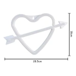 Cartel neón LED corazón cupido de decoración 24000-18 - Imagen 5
