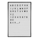 Cartelera pizarra con letras plásticas - Imagen 2