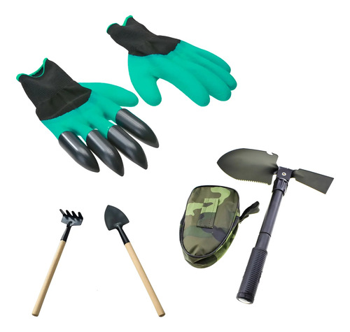 Combo_Guantes_Garras__Rastrillo_Y_Palita__Pala_Plegable_K3_D_905124-MLA89149481673_082025-O.jpg Combo Guantes Garras + Rastrillo Y Palita + Pala Plegable K3 - Imagen 1