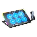 Cooler para notebook con 6 ventiladores multicolor antideslizante Dn-h639 - Imagen 2