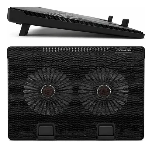 Base cooler doble enfriamiento para notebook 17 pulgadas Usb B-9 - Imagen 3