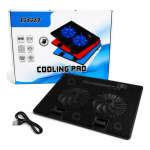 Base cooler doble enfriamiento para notebook 17 pulgadas Usb B-9 - Imagen 2