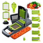 Colador Cortador Ajustable De Verduras 8 Cuchillas 14 En 1
