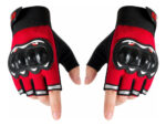 Guantes Medio Dedo Urbano Con Proteccion Motos Bicicleta