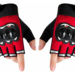 Guantes Medio Dedo Urbano Con Proteccion Motos Bicicleta