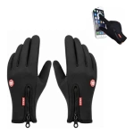 Guantes térmicos con cierre para invierno táctil touch – vista superior