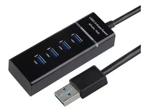 Hub_Usb_3.0_De_4_Puertos_Alta_Velocidad_Carga_Rapida_Y_Datos_D_683230-MLA99625589788_122025-O.jpg Hub Usb 3.0 De Alta Velocidad 4 Puertos Carga Rapida Y Datos - Imagen 1