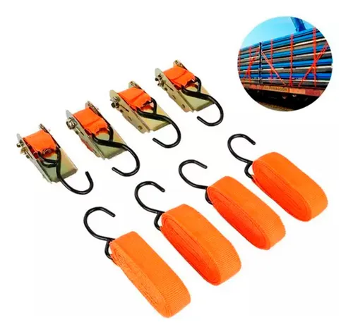 Kit Set X4 Lingas Tensoras Amarre Cricket 4mts X 25mm 21875 - Imagen 2