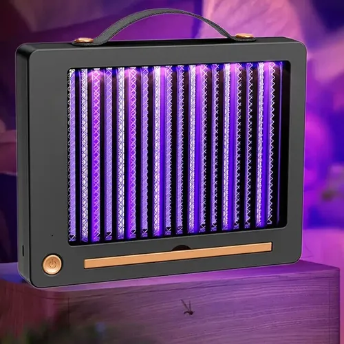 Lampara Mata Mosquitos Y Moscas Insectos Led Uv Av24888 Violeta - Imagen 13