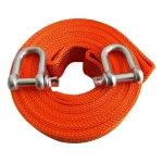 Linga De Remolque Eslinga 4 Metros Con Ganchos Grilletes Naranja