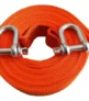 Linga de remolque eslinga 4 metros con ganchos grilletes naranja