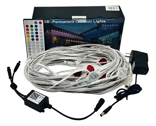 Luces Led Inteligentes 15mts Fachada Alero Casa Deco S6800 Multicolor - Imagen 9