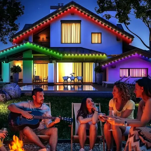 Luces Led Inteligentes 15mts Fachada Alero Casa Deco S6800 Multicolor - Imagen 7