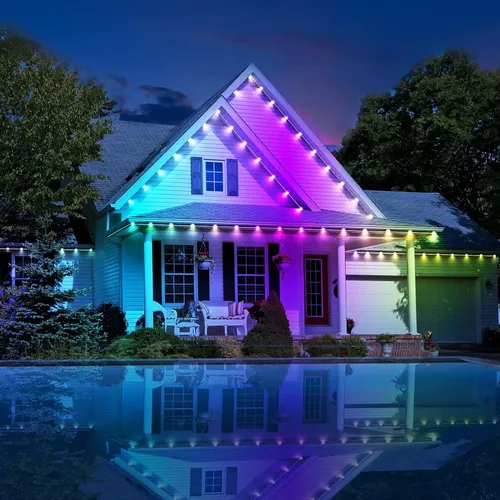 Luces Led Inteligentes 15mts Fachada Alero Casa Deco S6800 Multicolor - Imagen 4