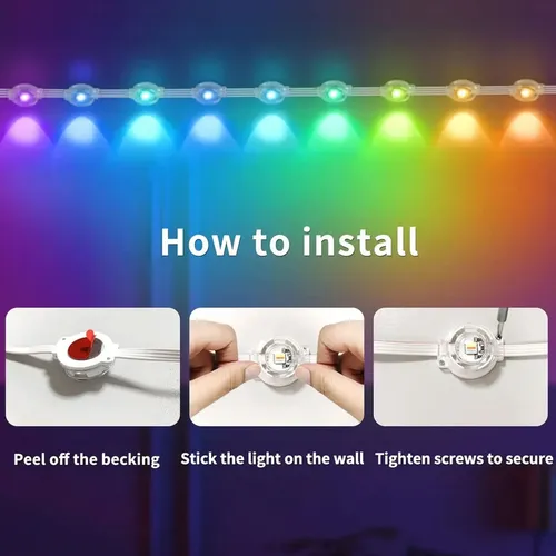 Luces Led Inteligentes 15mts Fachada Alero Casa Deco S6800 Multicolor - Imagen 8