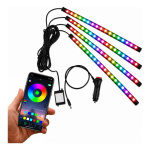 Luz Led Rgb Tunning Para Interior De Auto Con Control