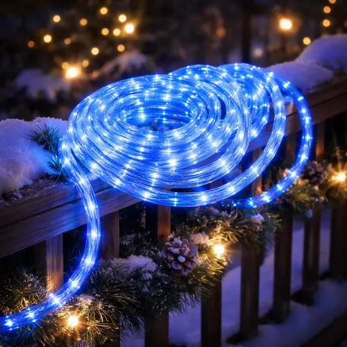 Manguera tira luz LED azul 5 metros - Imagen 6