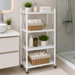 Organizador 4 Estantes Plegable De Cocina Con Ruedas 50035