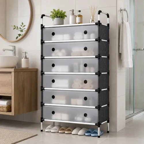 Organizador de zapatillas de 6 niveles zapatero Wfb6207 - Imagen 2