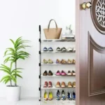 Organizador de zapatillas con 5 estantes – vista lateral