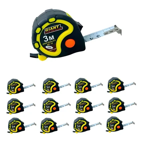 Pack Por 12 Cintas Metricas 3 Metros Profesional Reforzada,