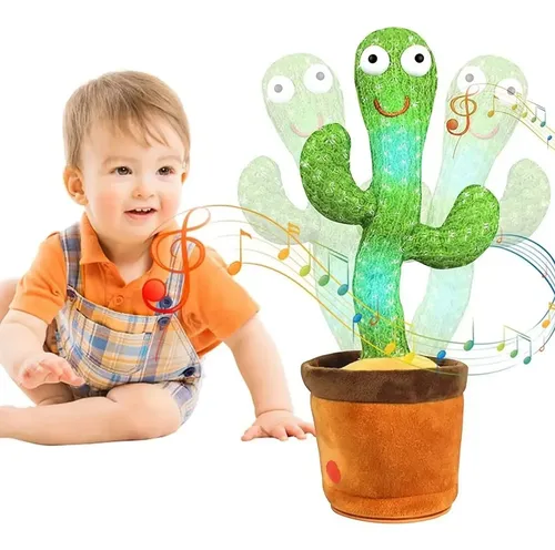 Pack X10 Cactus Bailarín Muñeco Canta Repite Voz Infantil - Imagen 3