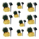 Pack X10 Guirnalda Cadena Led Exterior 10 Mts Cálida Solar