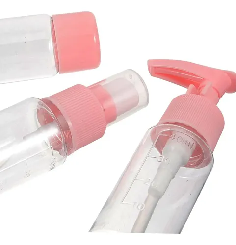 Pack X10 Neceser Set De Frascos Viaje Cuidado Personal Qq289 - Imagen 4
