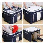 Pack X12 Cajas Organizadoras Ropa Toallones 50x40x30 Cm. 66l - Imagen 11