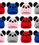 Pack X12 gorros oso con orejas de lana para invierno Hw-054 surtidos