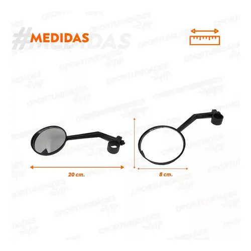 Pack X2 Espejos Retrovisor Redondo Bicicleta Brazo Giratorio - Imagen 5