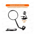Pack X2 Espejos Retrovisor Redondo Bicicleta Brazo Giratorio - Imagen 6