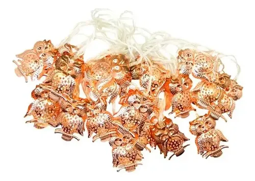Pack X5 Guirnalda Tira Luces Led 20 Lechuzas 3.6 Mts Calidas – detalle del producto