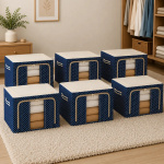 Pack X6 Cajas Organizadoras Ropa Toallones 50x40x30 Cm. 66l - Imagen 20